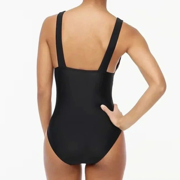 J. Crew V-neck ruched one-piece swimsuit - size XS NWT - Picture 3 of 10